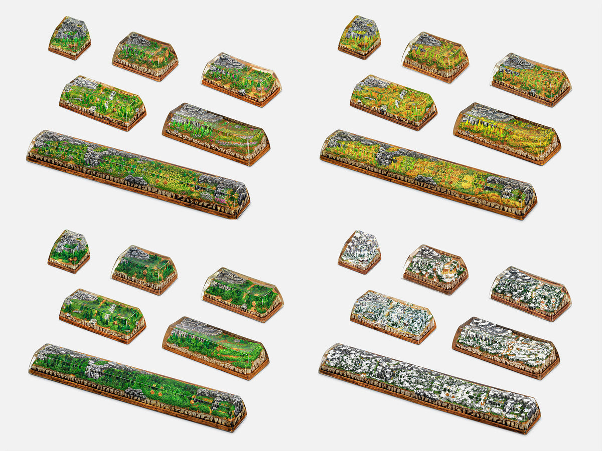 [GB] Born of Forest artisan keycaps