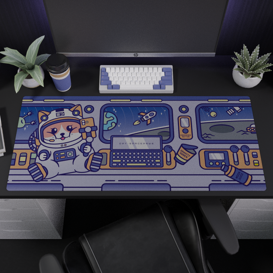 [GB] SpacePaws Deskmat