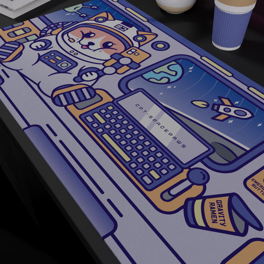 [GB] SpacePaws Deskmat