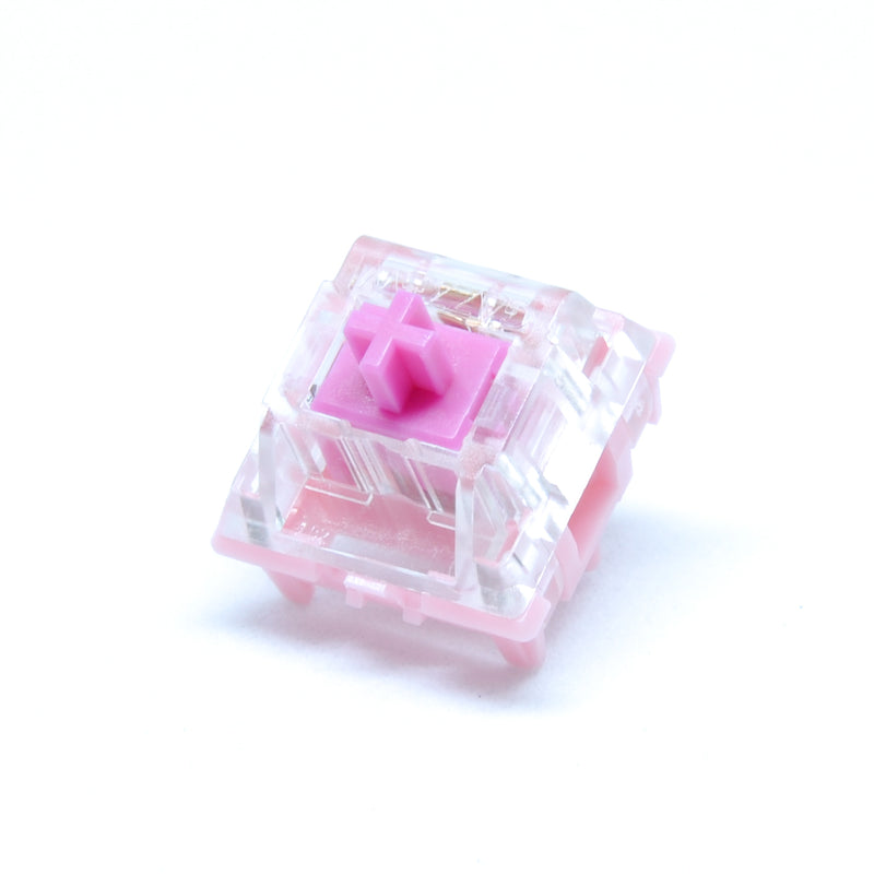 Boba Pink RGB /Silent linear / 62g (Clear top NO-SLOT)