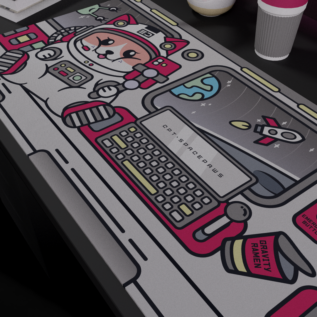 [GB] SpacePaws Deskmat
