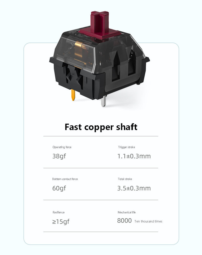 Kailh Super Speed Switch / Copper / Tactile