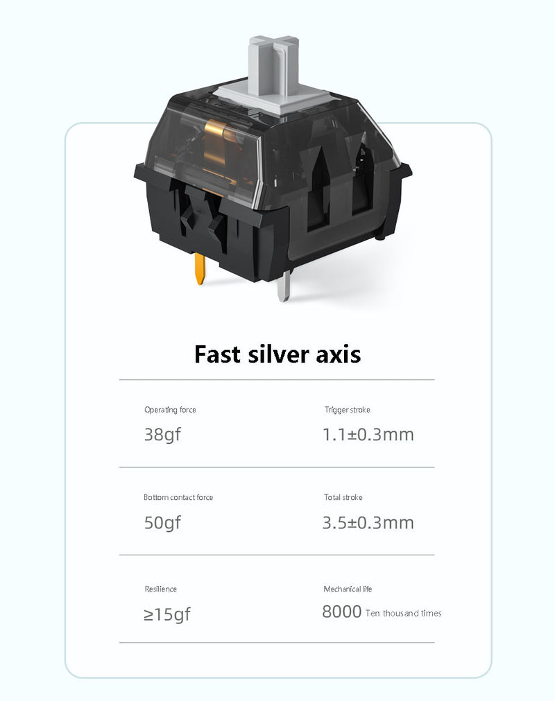 Kailh Super Speed Switch / Silver / Linear