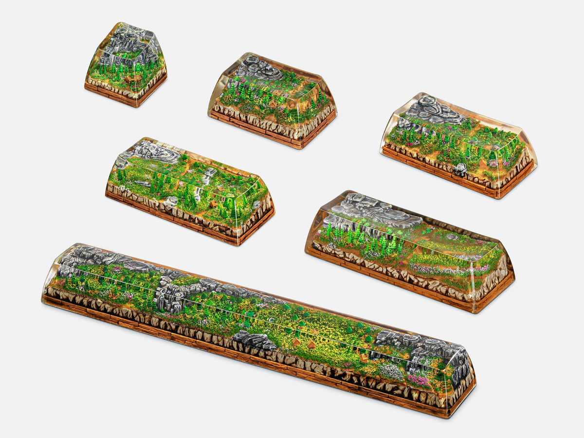 [GB] Born of Forest artisan keycaps