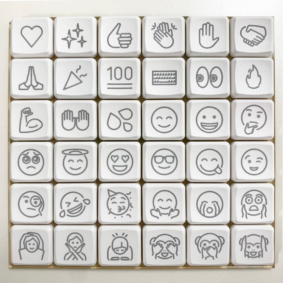 emojiキーキャップ for MBK（白）(by サリチル酸)