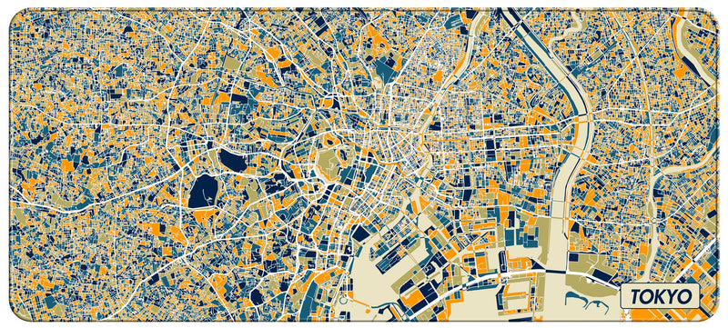 City Map Desk Mats