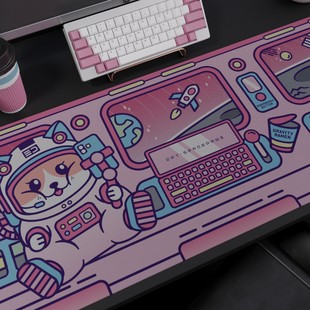 [GB] SpacePaws Deskmat