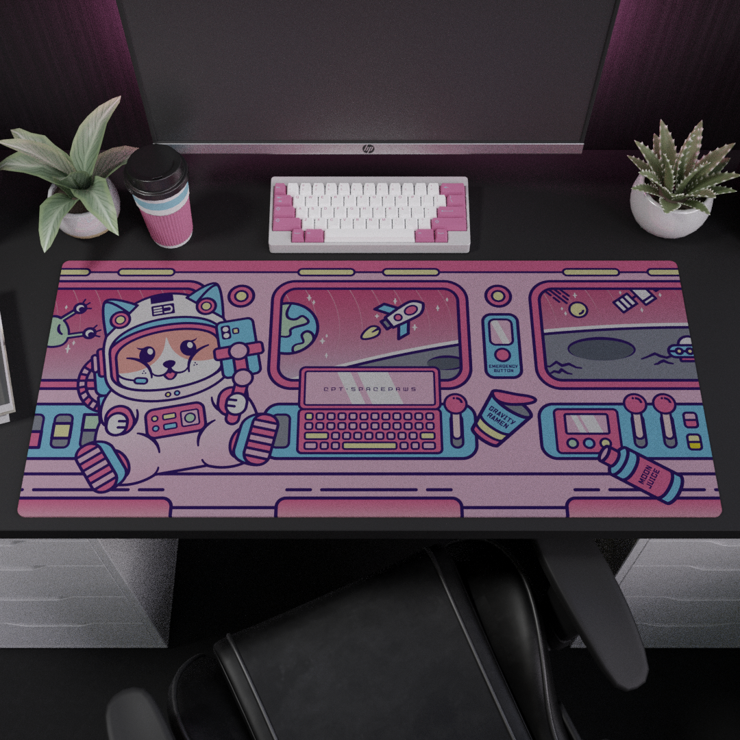 [GB] SpacePaws Deskmat