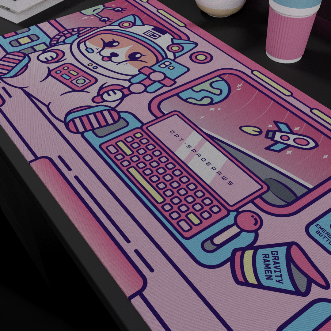 [GB] SpacePaws Deskmat