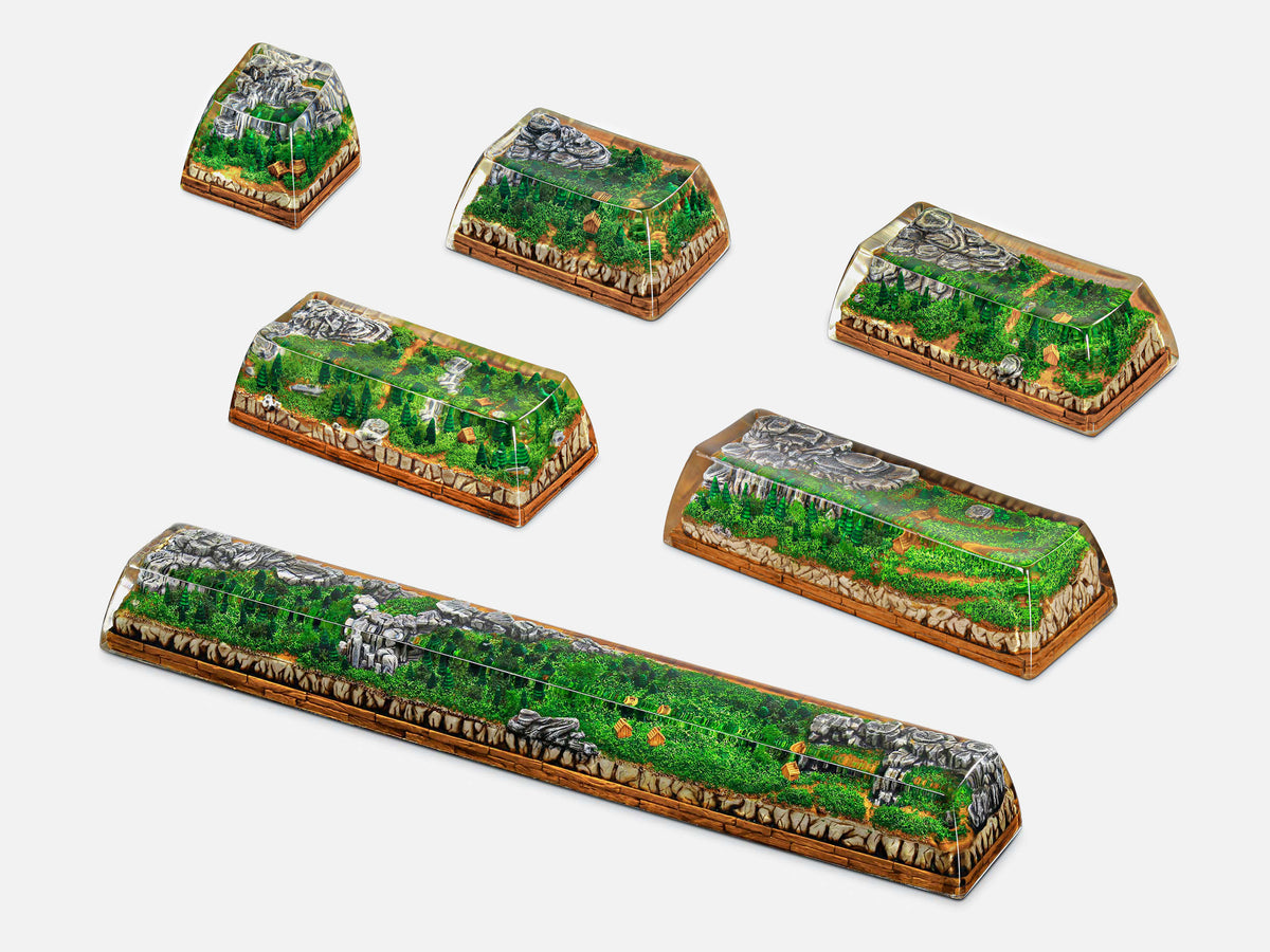 [GB] Born of Forest artisan keycaps