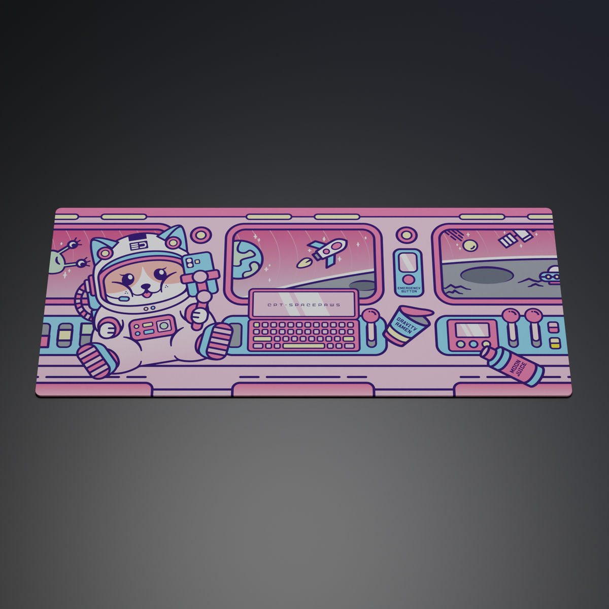 [GB] SpacePaws Deskmat