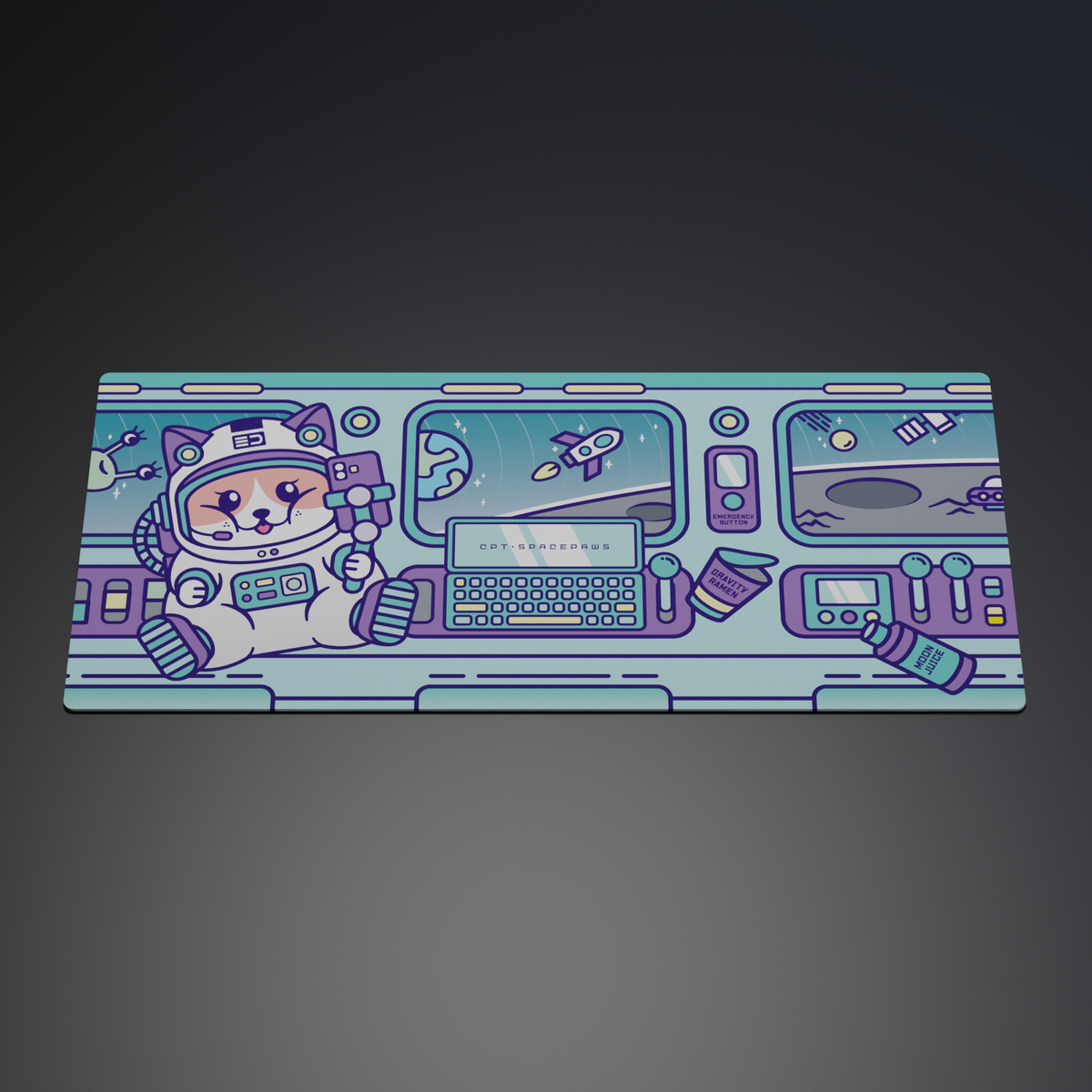 [GB] SpacePaws Deskmat