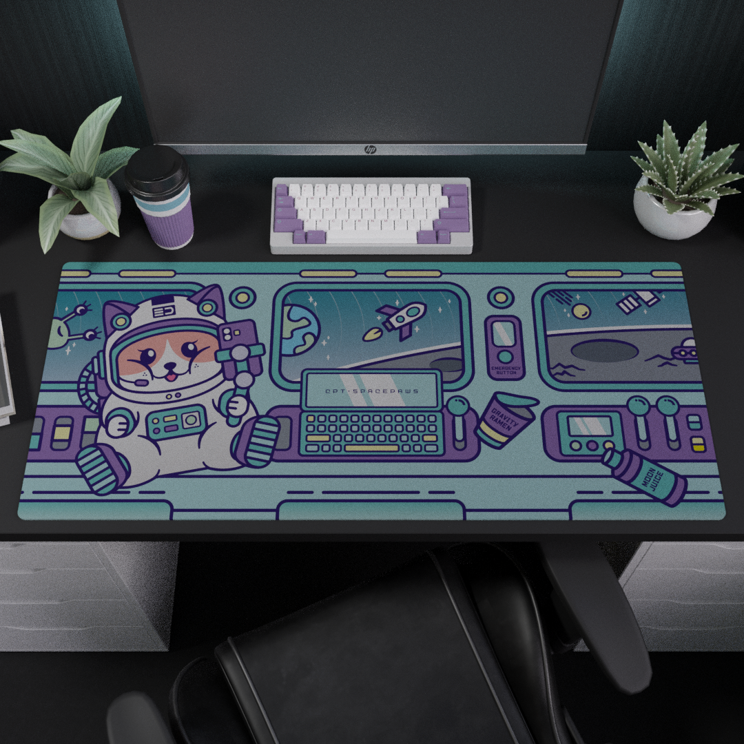 [GB] SpacePaws Deskmat
