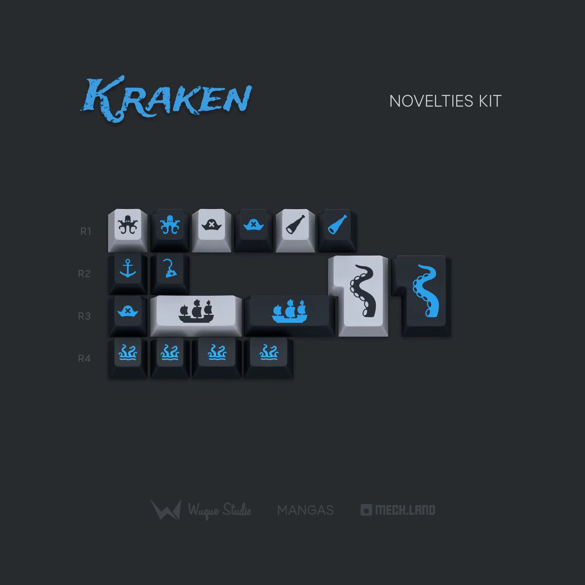 GB] WS Kraken Keycaps
