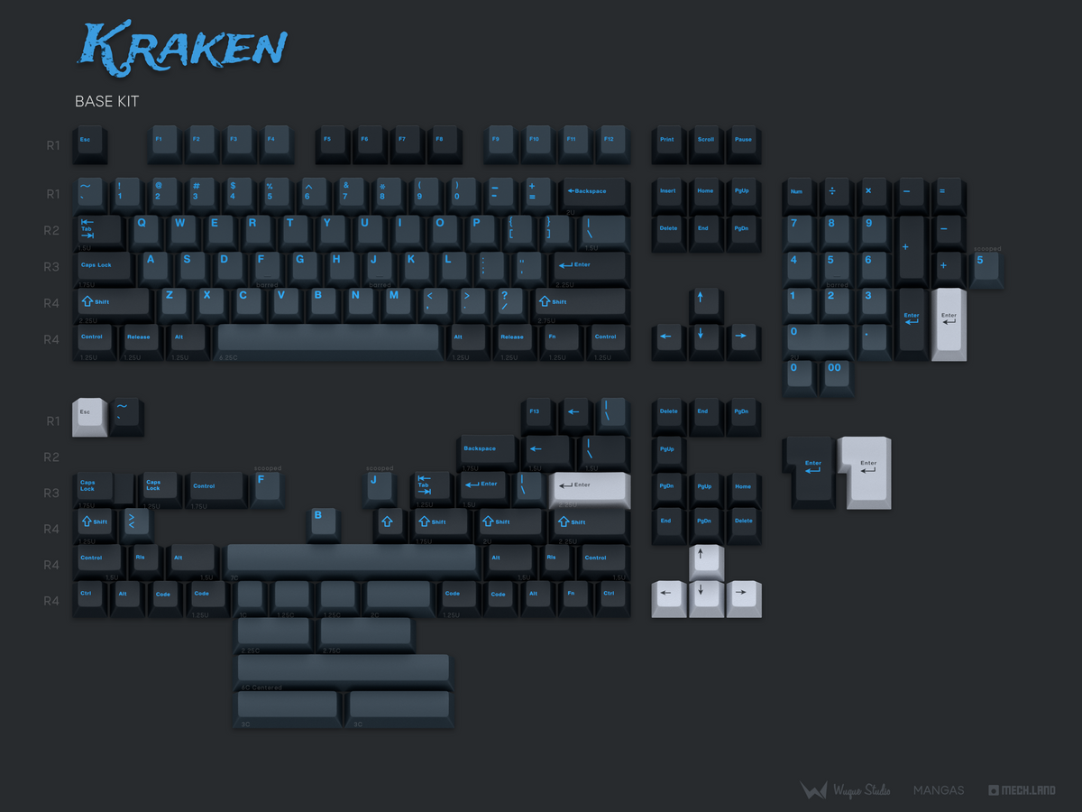 [GB] WS Kraken Keycaps