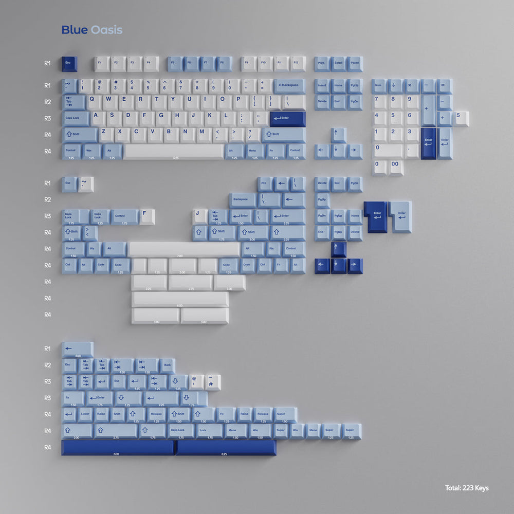 WS Blue Oasis キーキャップ WS Blue Oasis Keycaps – Wuque Studio