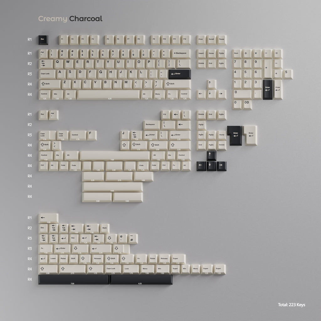 [GB] WS PBT Creamy Charcoal