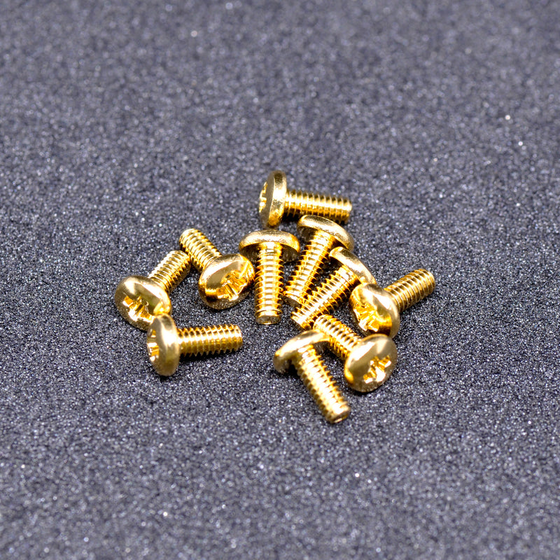 M2.6X6 ( )ﾊﾞｲﾝﾄﾞ小ねじ 黄銅 ﾆｯｹﾙ - ネジ・釘・金属素材