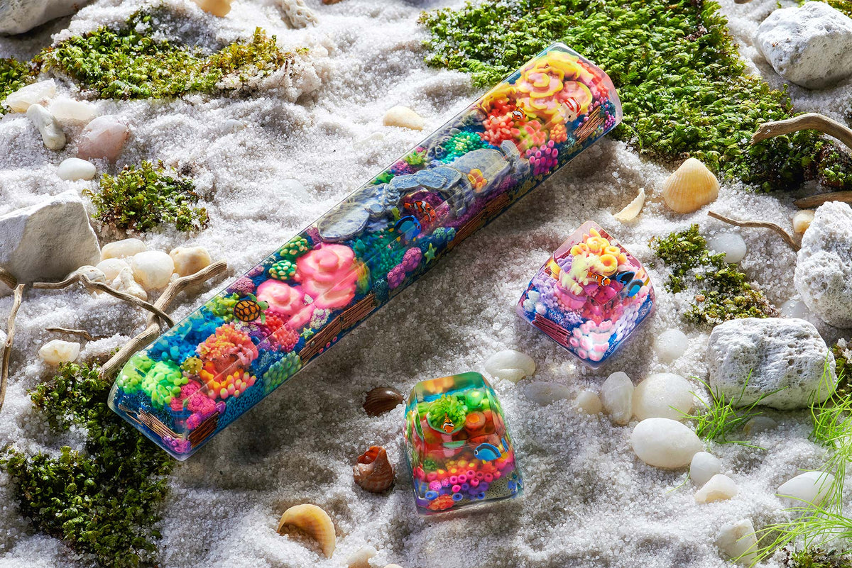[GB] Coral Oases artisan keycaps