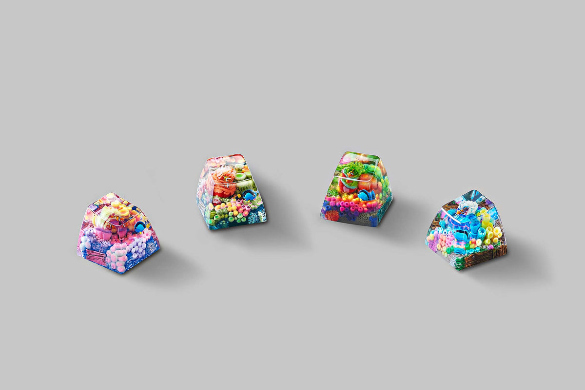 [GB] Coral Oases artisan keycaps