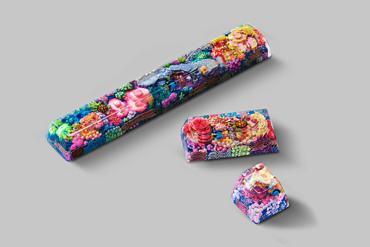 [GB] Coral Oases artisan keycaps