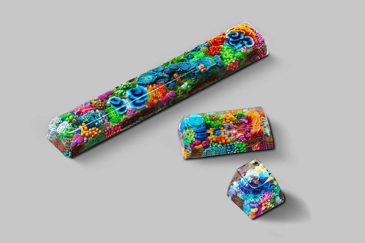 [GB] Coral Oases artisan keycaps