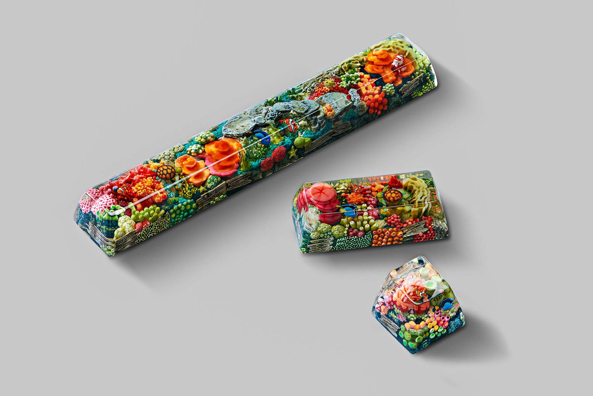 [GB] Coral Oases artisan keycaps