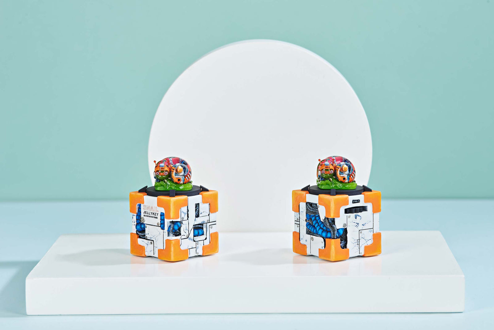 [GB] Cyborg snail artisan keycaps