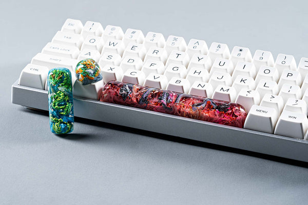 ゲーミングキーボード6 Jellykey artisan keycapキーキャップ 自作 ...