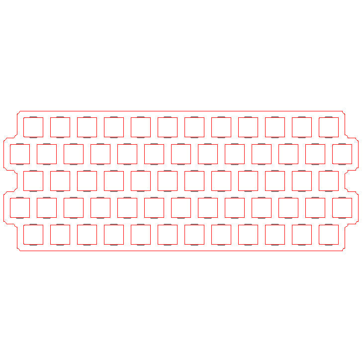 Keyboard acrylic plate