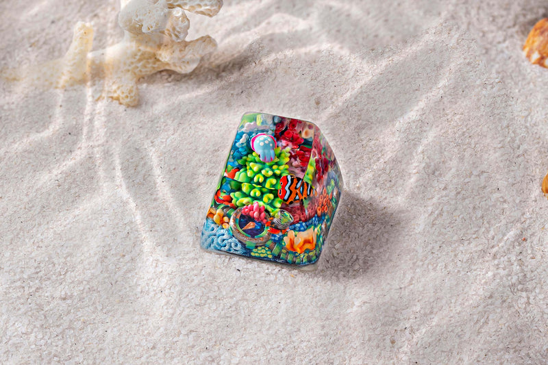 [GB] The Immense Ocean series - Coral Odyssey artisan keycaps