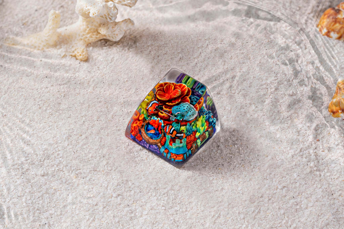 [GB] The Immense Ocean series - Coral Odyssey artisan keycaps