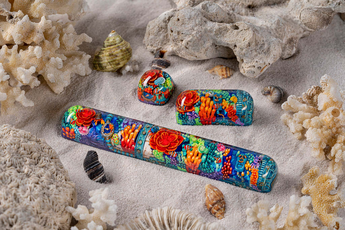 [GB] The Immense Ocean series - Coral Odyssey artisan keycaps