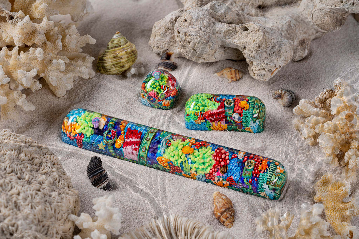 [GB] The Immense Ocean series - Coral Odyssey artisan keycaps