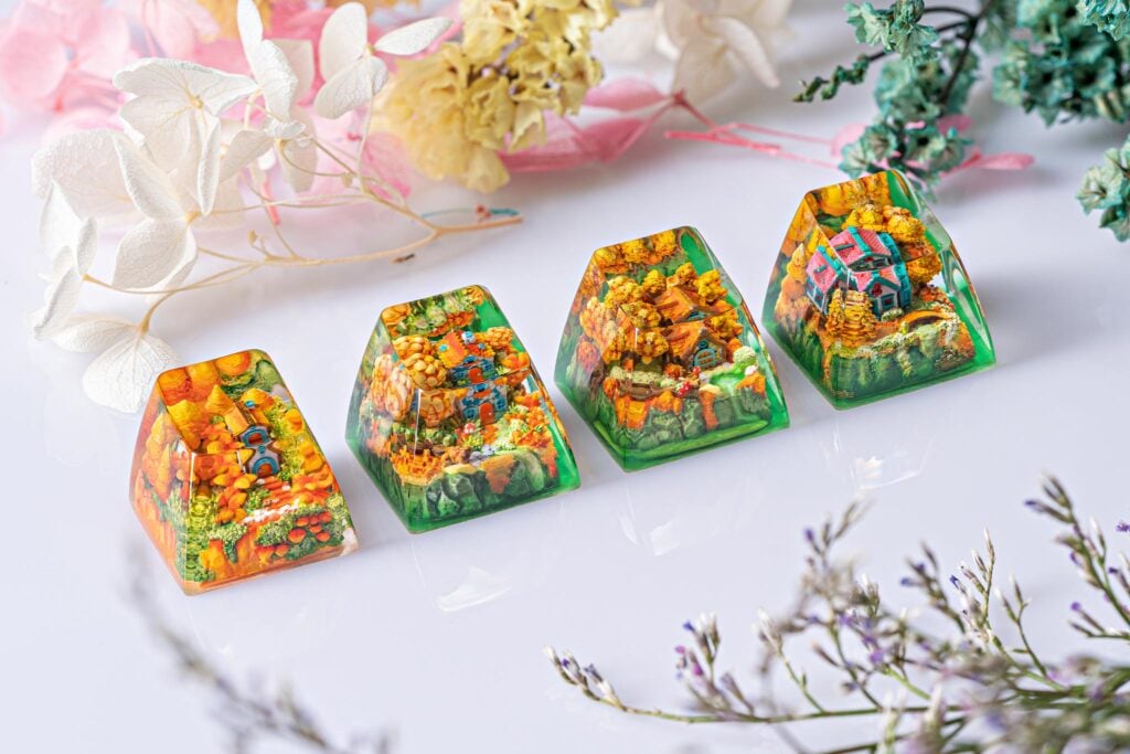 [GB] Timber Haven artisan keycaps