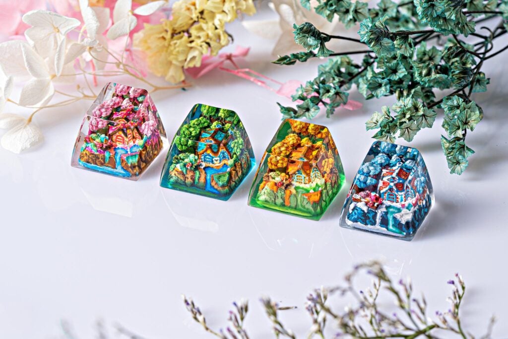 [GB] Timber Haven artisan keycaps