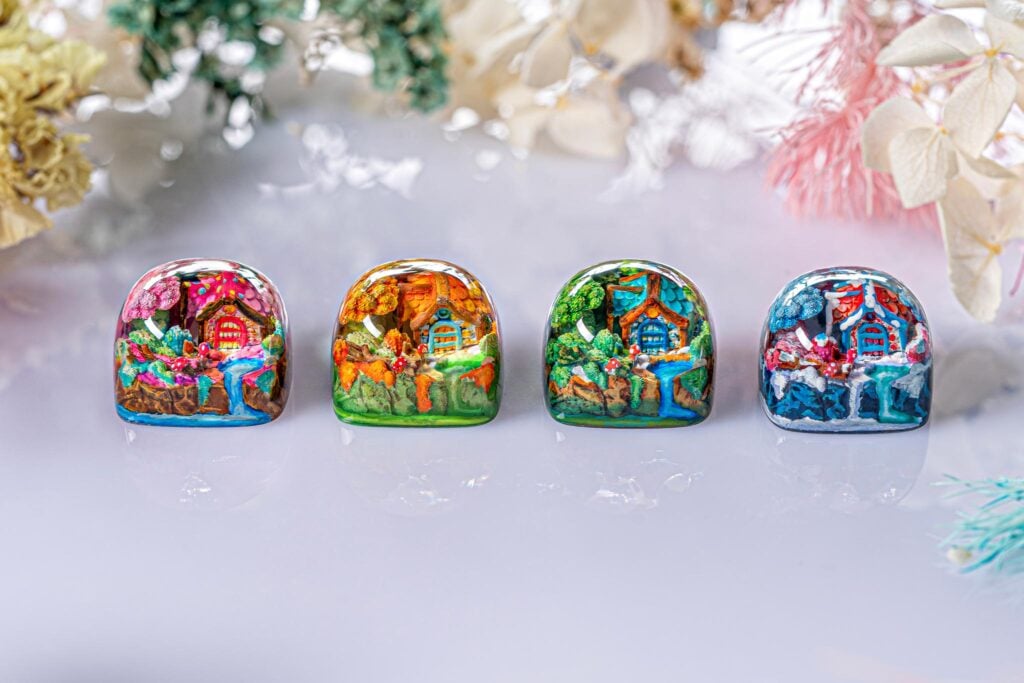 [GB] Timber Haven artisan keycaps