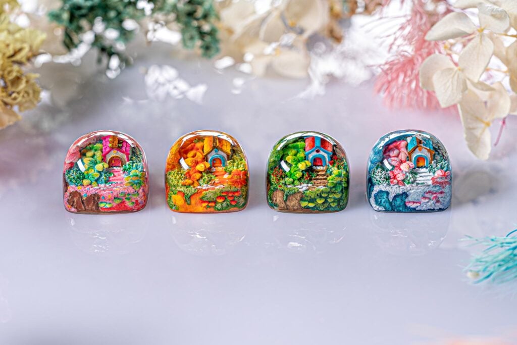 [GB] Timber Haven artisan keycaps