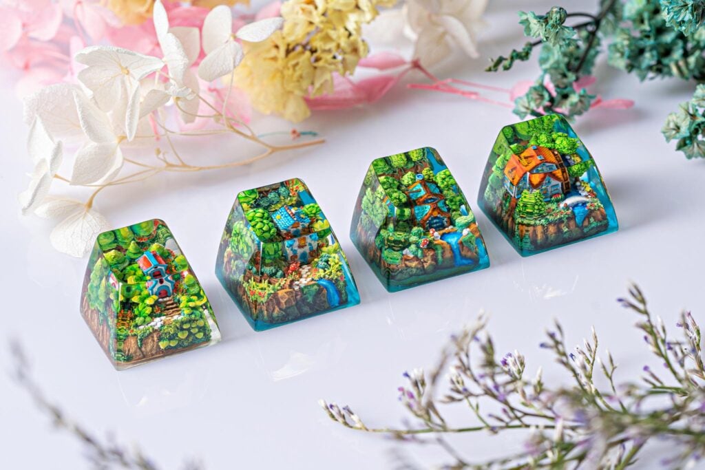 [GB] Timber Haven artisan keycaps