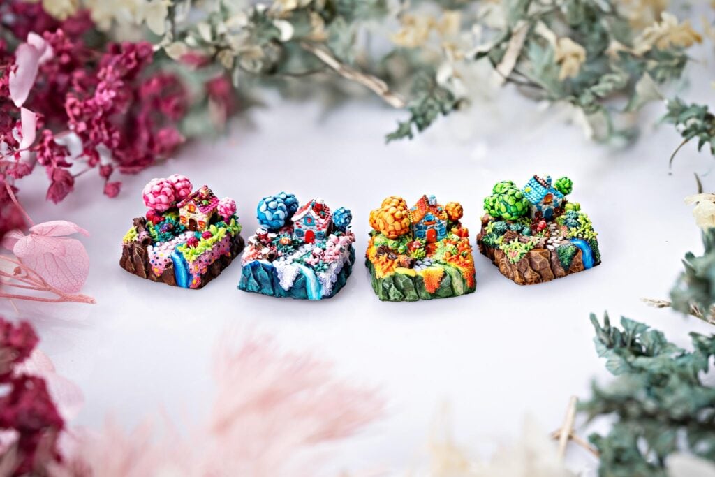 [GB] Timber Haven artisan keycaps