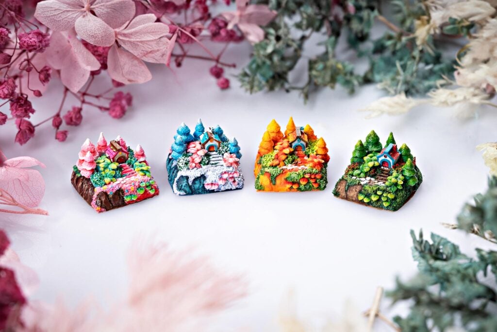 [GB] Timber Haven artisan keycaps