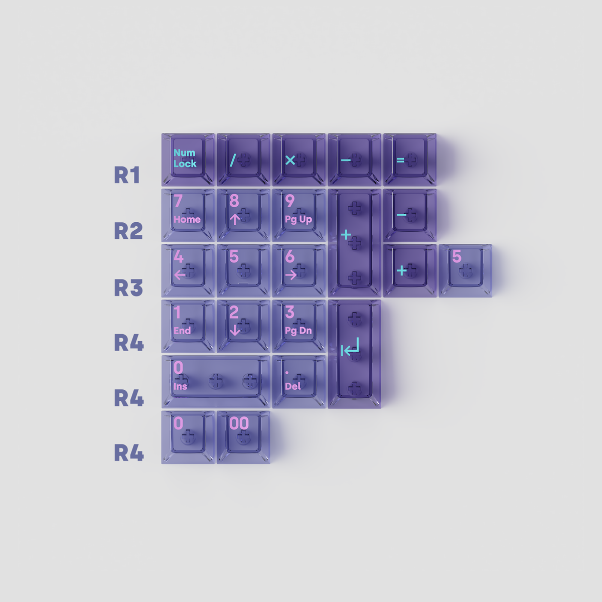 Pre-order] AIR series transparent PC keycaps - AirR