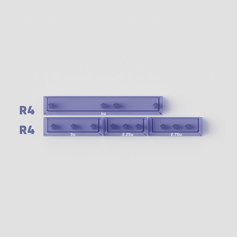[Pre-order] AIR series transparent PC keycaps - AirR