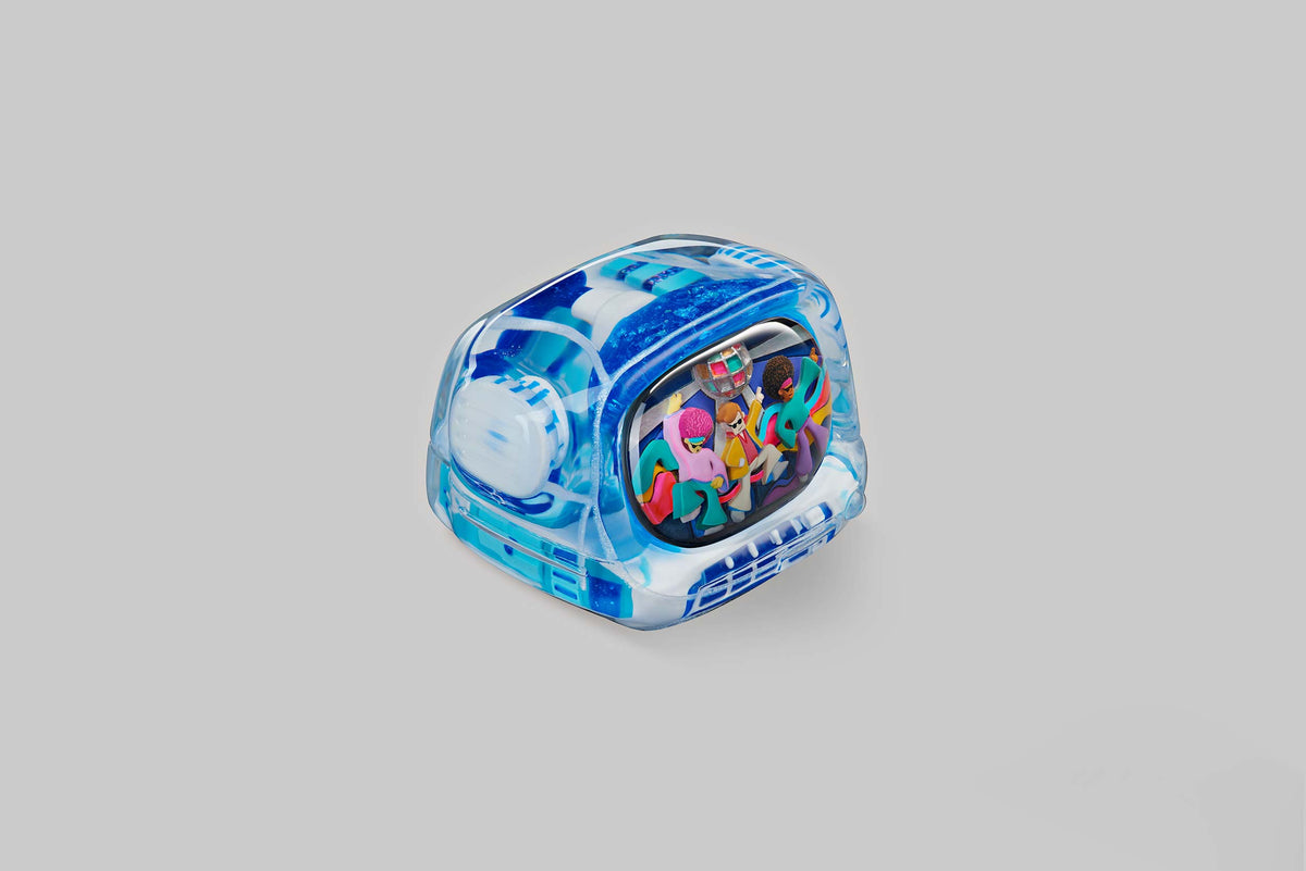 GB] Retro TV series – Disco hustle artisan keycaps / 1.25u