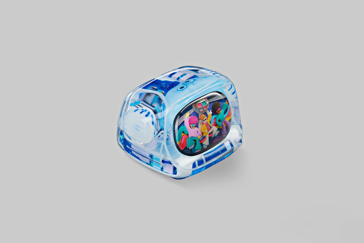 [GB] Retro TV series – Disco hustle artisan keycaps / 1.25u