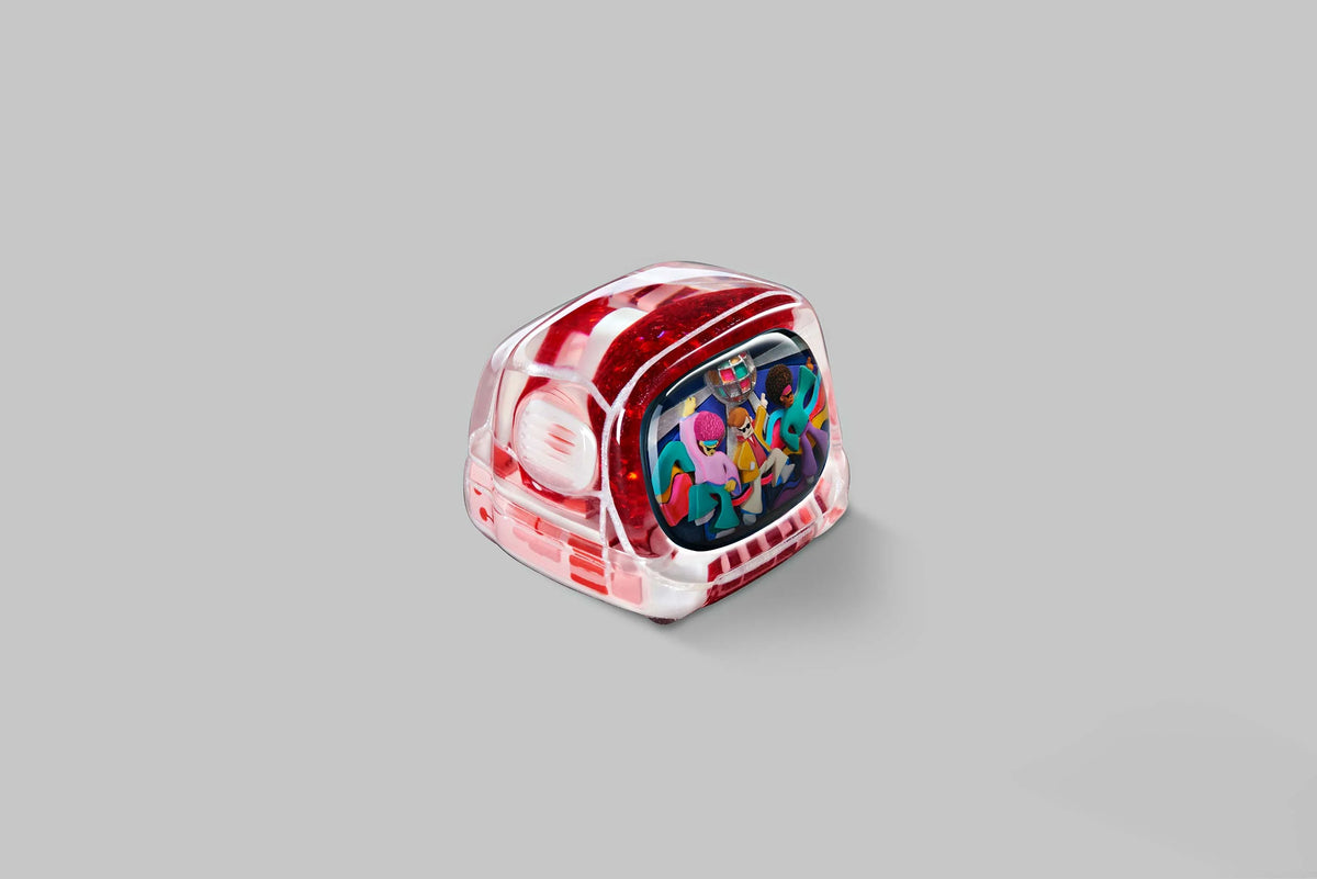 [GB] Retro TV series – Disco hustle artisan keycaps / 1u