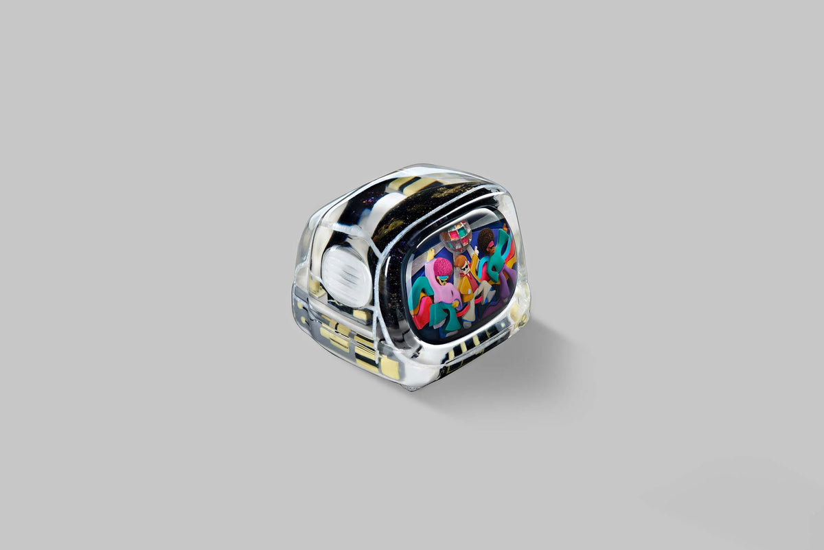 [GB] Retro TV series – Disco hustle artisan keycaps / 1u