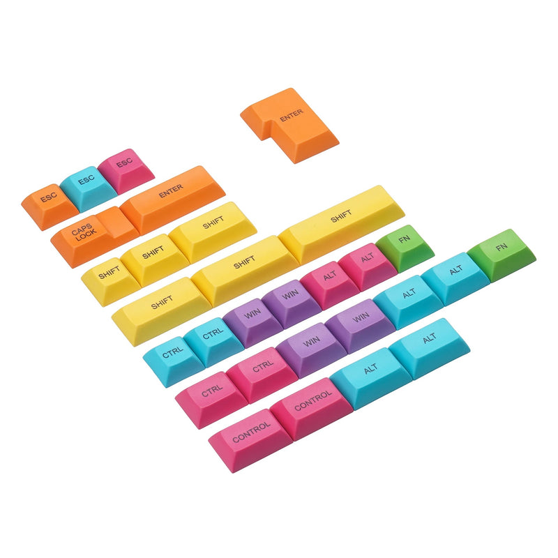 DSA PBT Dye-sub Multi-colored keycaps
