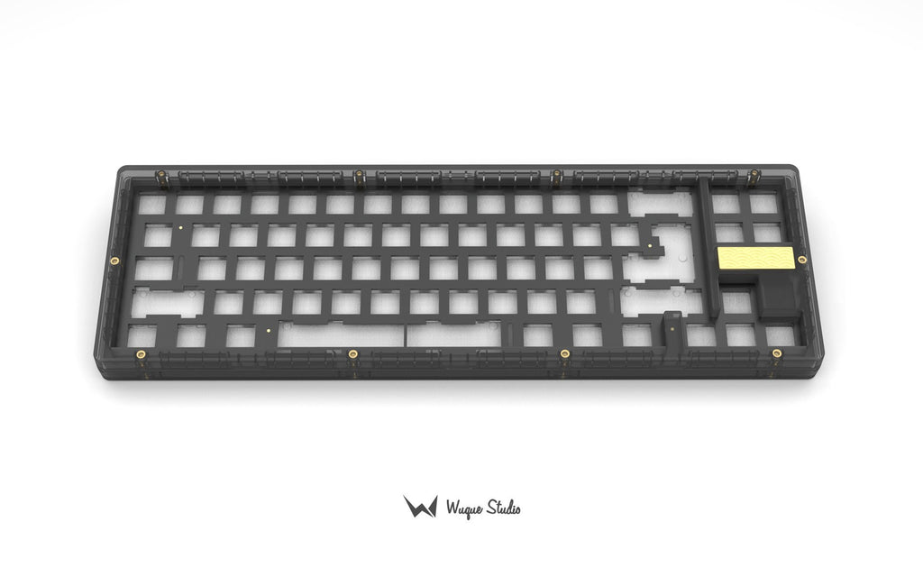 Wuque Studio Ikki68 Aurora Charcoal exploded 65 percent polycarbonate keyboard kit