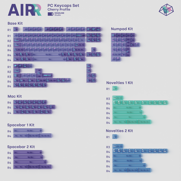 [Extra] AIR series transparent PC keycaps - AirR